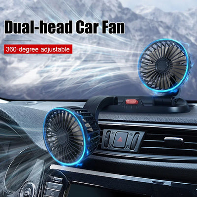 360° Rotatable Car Fan 5V/12V/24V 2