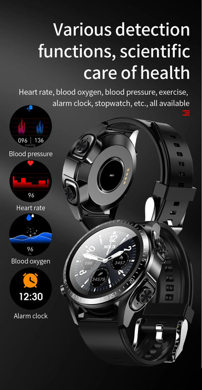 Headset Smart watch With Earbuds