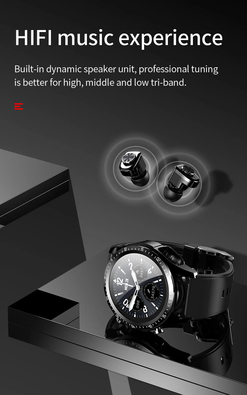 Headset Smart watch With Earbuds